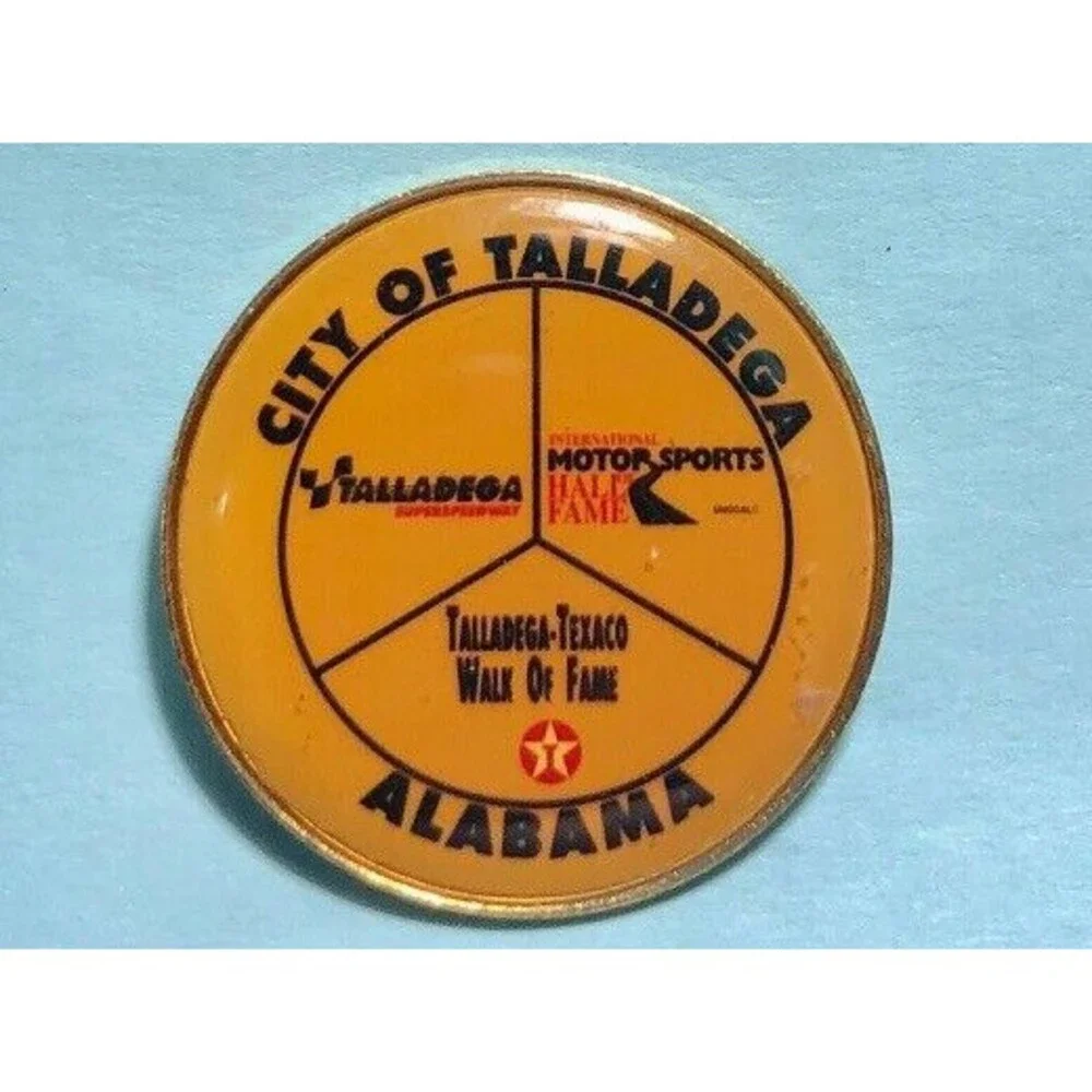 City of Talladega, Alabama, Texaco Walk of Fame,++ -Souviner Collectible Pin